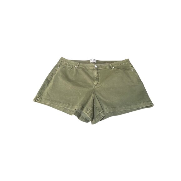 Lane Bryant Olive Green Sz 30/32 NWOT Flex Magic Waistband Signature Fit Mid-Ris - Picture 1 of 5